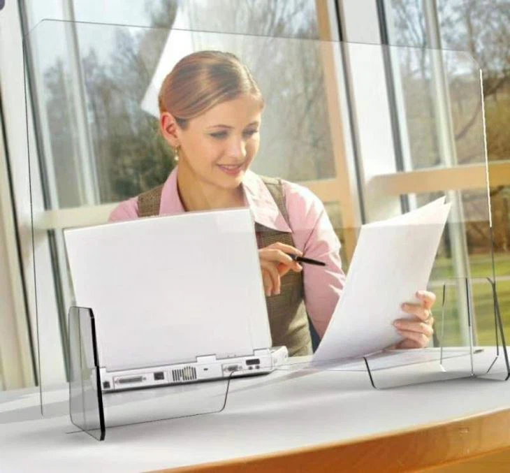 Clear Acrylic Sneeze/Splash Guard Counter Top Protector