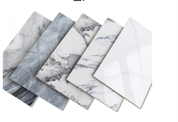 High Glossy 3mm Pvc Flexible Uv Marble Sheet Pvc Wall Panel For Floor Wall Decoration