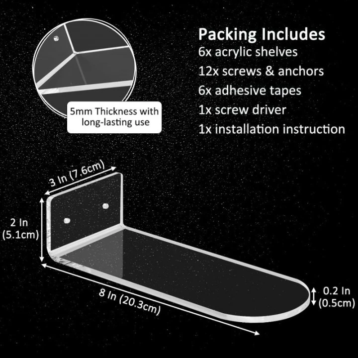 Acrylic Floating Shoe Rack suppliers